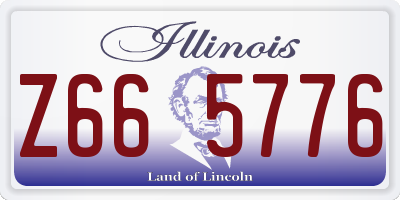 IL license plate Z665776
