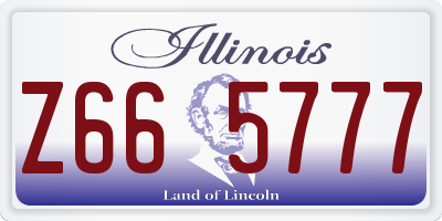 IL license plate Z665777