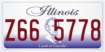 IL license plate Z665778