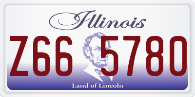 IL license plate Z665780