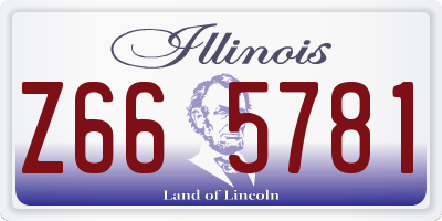IL license plate Z665781