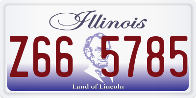 IL license plate Z665785