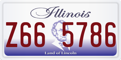 IL license plate Z665786