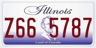 IL license plate Z665787