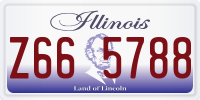 IL license plate Z665788