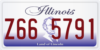 IL license plate Z665791