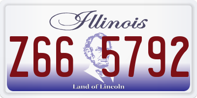 IL license plate Z665792