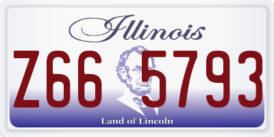 IL license plate Z665793