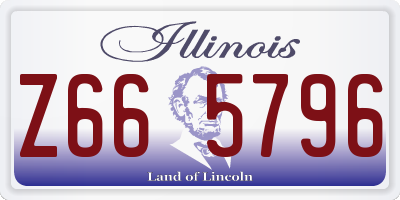 IL license plate Z665796