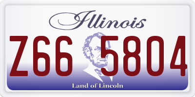 IL license plate Z665804