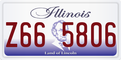 IL license plate Z665806