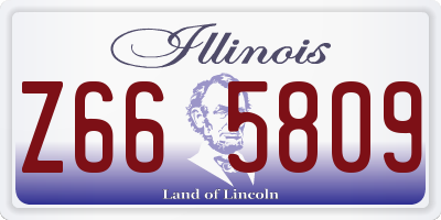 IL license plate Z665809