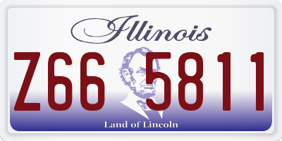 IL license plate Z665811