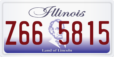 IL license plate Z665815