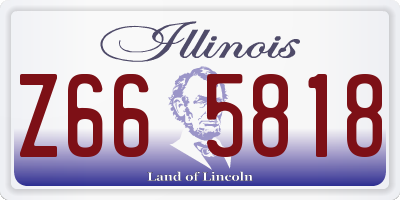 IL license plate Z665818