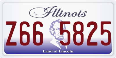 IL license plate Z665825