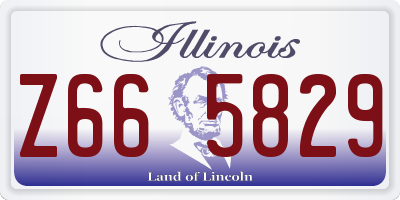 IL license plate Z665829