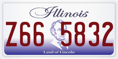 IL license plate Z665832