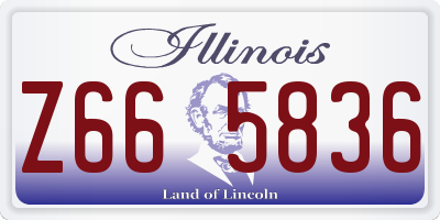 IL license plate Z665836