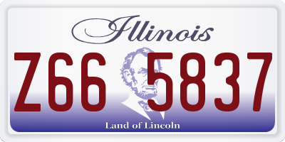 IL license plate Z665837