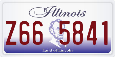 IL license plate Z665841
