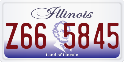 IL license plate Z665845