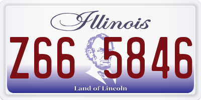 IL license plate Z665846