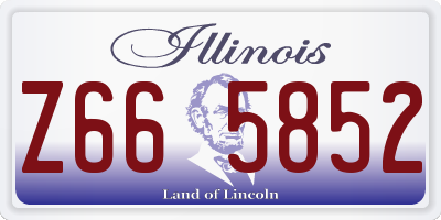 IL license plate Z665852