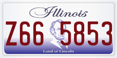 IL license plate Z665853