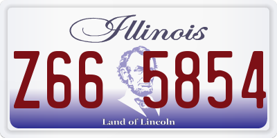 IL license plate Z665854