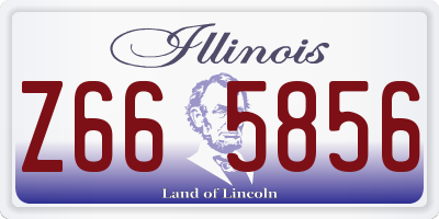 IL license plate Z665856