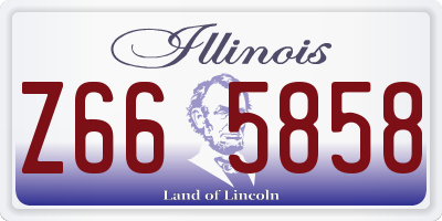 IL license plate Z665858