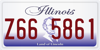 IL license plate Z665861