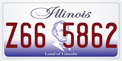 IL license plate Z665862