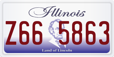 IL license plate Z665863
