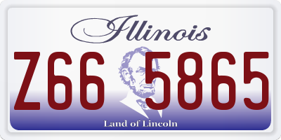 IL license plate Z665865