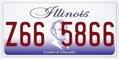 IL license plate Z665866