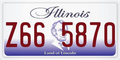 IL license plate Z665870