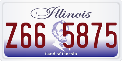 IL license plate Z665875