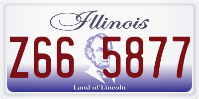 IL license plate Z665877