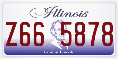 IL license plate Z665878