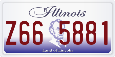 IL license plate Z665881