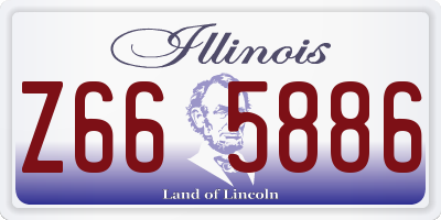 IL license plate Z665886