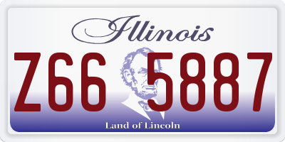 IL license plate Z665887