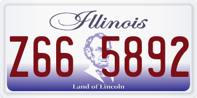 IL license plate Z665892