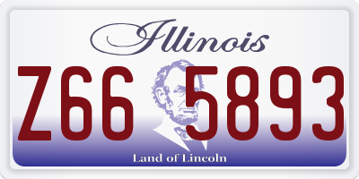 IL license plate Z665893