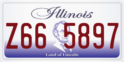 IL license plate Z665897