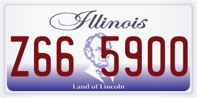 IL license plate Z665900