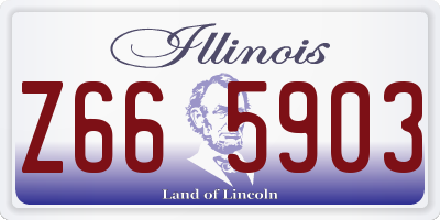 IL license plate Z665903