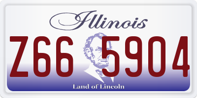 IL license plate Z665904